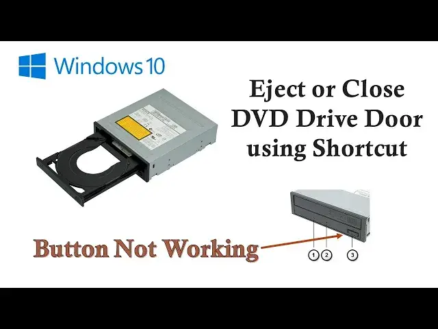 Video thumbnail for How to Eject or Close DVD Drive Tray Using Shortcut in Windows 10 Tutorial
