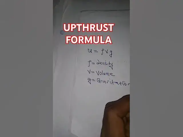 Video thumbnail for Upthrust formula