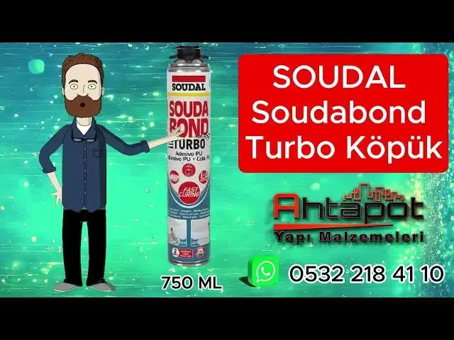 Video thumbnail for Soudabond Turbo Montaj Köpüğü: Hızlı, Güçlü Yapıştırma ile Zamandan Tasarruf Edin! ⏱️ #soudal