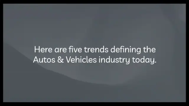 Video thumbnail for Five Trends Reshaping Autos & Vehicles