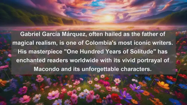 Video thumbnail for Exploring Colombian Literary Giants: Top 10 Famous Writers from Colombia
