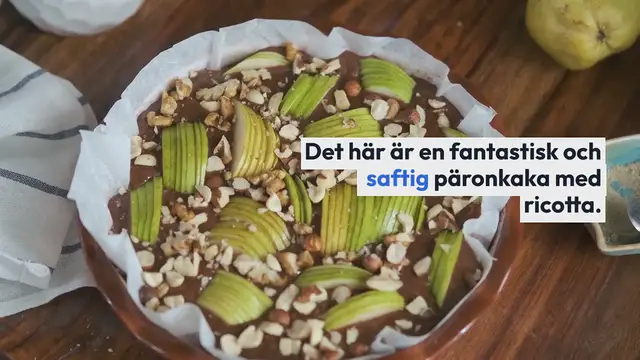 Video thumbnail for Ricottakaka med päron