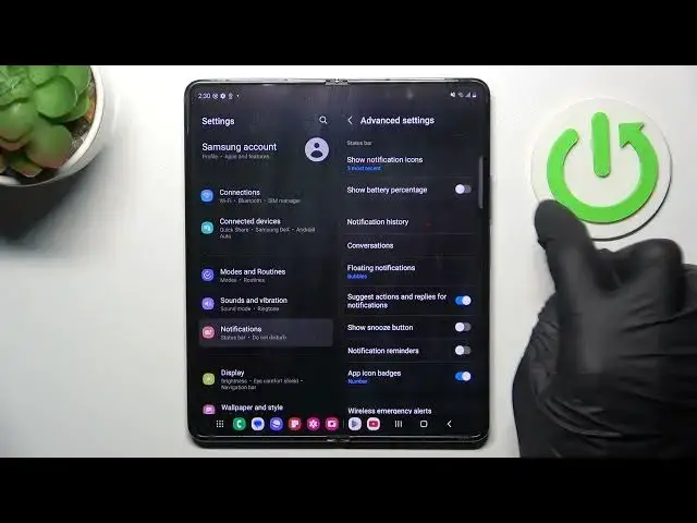 Video thumbnail for How to Activate Battery Percentage in Status Bar on Samsung Galaxy Z Fold5?