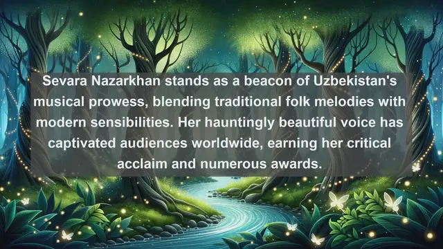 Video thumbnail for Harmonic Heritage: Top 10 Famous Singers in Uzbekistan