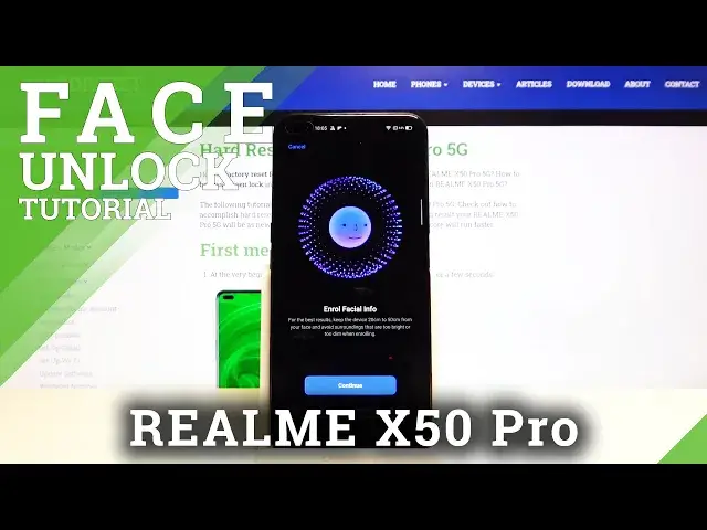 'Video thumbnail for How to Set Up Face Unlock in Realme X50 Pro – Face Recognition Option'