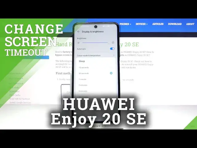 'Video thumbnail for How to Set Screen Timeout in HUAWEI Enjoy 20 SE – Change Blackout Time'