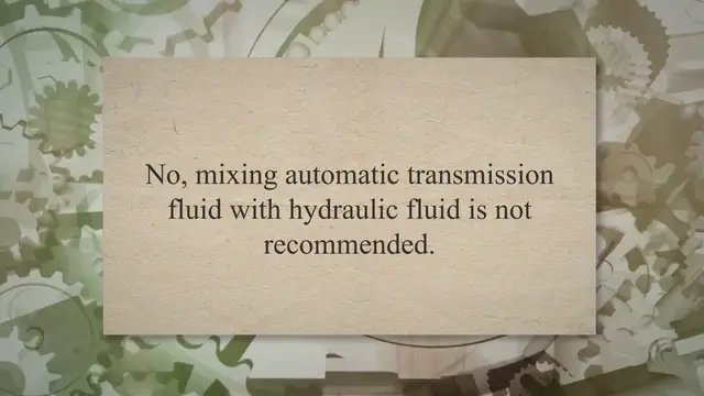 'Video thumbnail for Can You Mix ATF And Hydraulic Fluid? | Safe or Not'