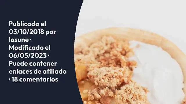 Video thumbnail for Crujiente de Manzana Vegano