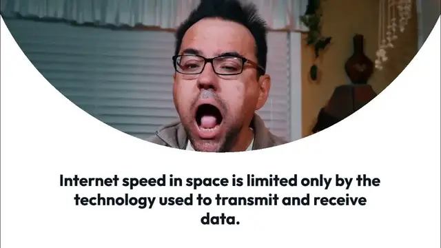 Video thumbnail for How fast is the Internet in space