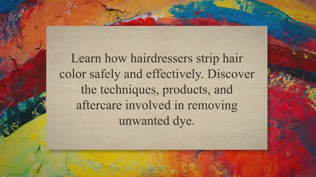 'Video thumbnail for How Do Hairdressers Strip Hair Colour? (August 2023)'