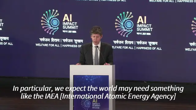 Video thumbnail for Open AIs Altman says world urgently needs AI regulation