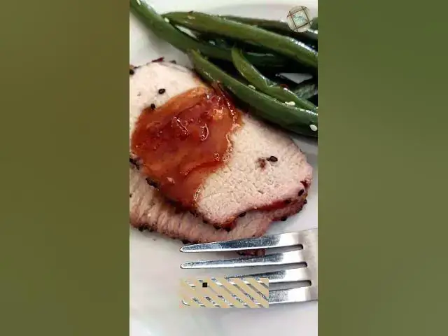 Video thumbnail for Szechuan Orange Pork Loin Roast with Spicy Green Beans