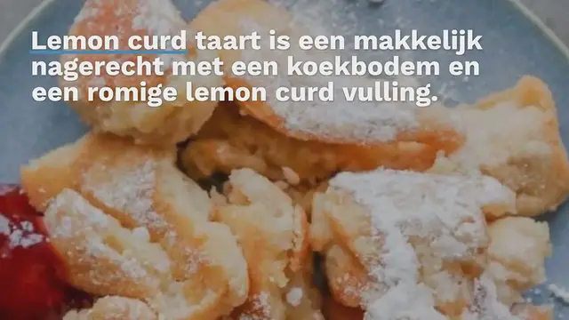 Video thumbnail for Lemon curd taart