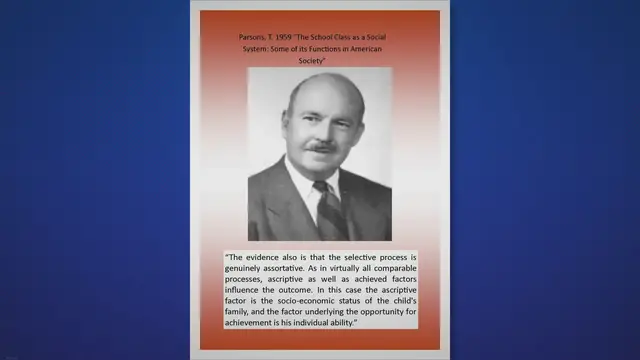 Video thumbnail for Taclott Parsons’ Perspective on Education