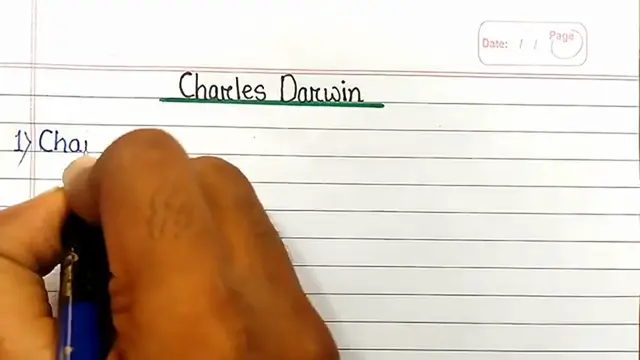 Video thumbnail for 10 Lines on Charles Darwin in English ⬆︎
