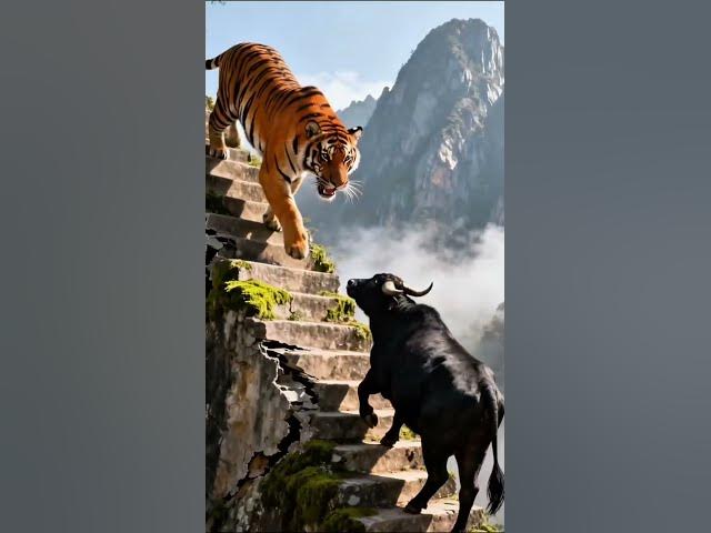 Video thumbnail for This marked the beginning of a brutal clash between the tiger and the buffalo_Credits_to_Owner_#aica