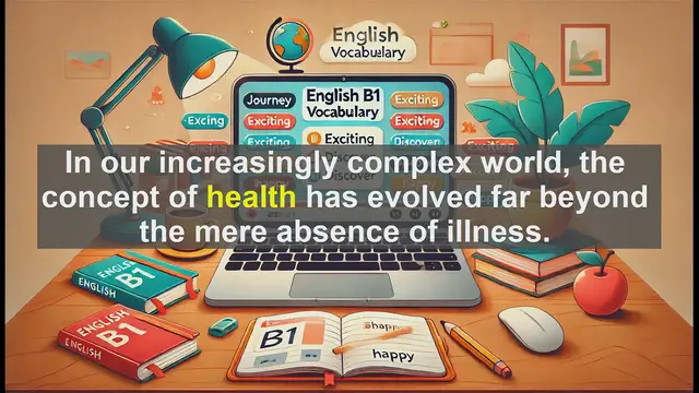 Video thumbnail for 2500 Must Know CEFR B1 Vocabulary - Understanding 'Health' in Advanced English: Beyond Physical Well-being