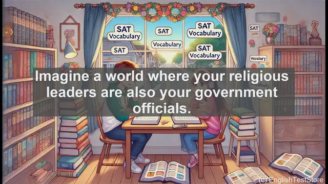Video thumbnail for 5000 Must Know SAT Vocabulary - Theocracy: When Religion Rules the Government