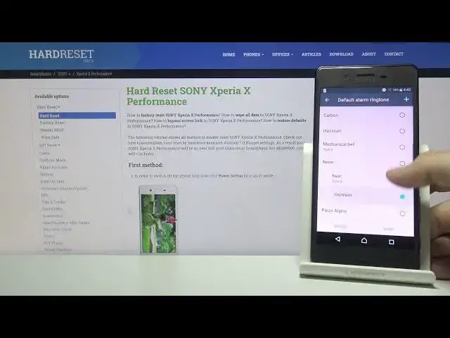 Video thumbnail for Alarm Tones in Sony Xperia X Performance – Default Alarm Sounds