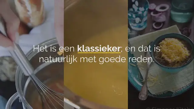 Video thumbnail for Makkelijke Franse uiensoep met rode ui