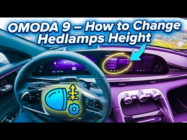 Video thumbnail for OMODA 9 – How to Change Headlamps Height