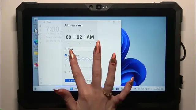 'Video thumbnail for How to Set Up Alarm Clock on DELL RUGGED 7220 – Alarm Clock Settings'