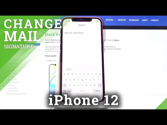 'Video thumbnail for How to Change Mail Signature on iPhone 12 – Set Up Signature'