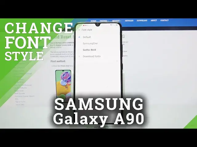 'Video thumbnail for How to Choose new Text Type  – Font Style in SAMSUNG Galaxy A90'