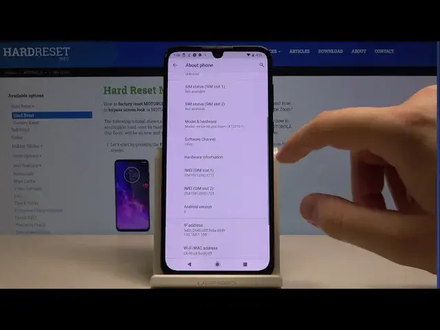 Video thumbnail for How to Check Phone Specification in Motorola One Zoom - Enter Phone Information