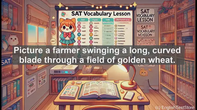 Video thumbnail for 5000 Must Know SAT Vocabulary - Scythe: A Sharp Tool for Your Vocabulary