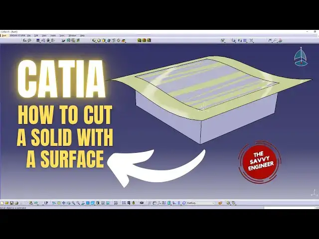 'Video thumbnail for CATIA | How to Cut a Solid with a Surface in 2 Minutes!'