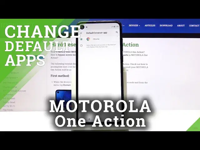 'Video thumbnail for How to Choose Default Browser in Motorola One Action - Main Browser'