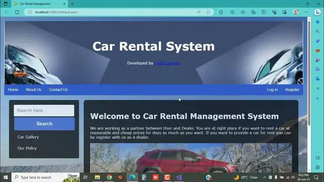 'Video thumbnail for How To Download and Run Car Rental System'