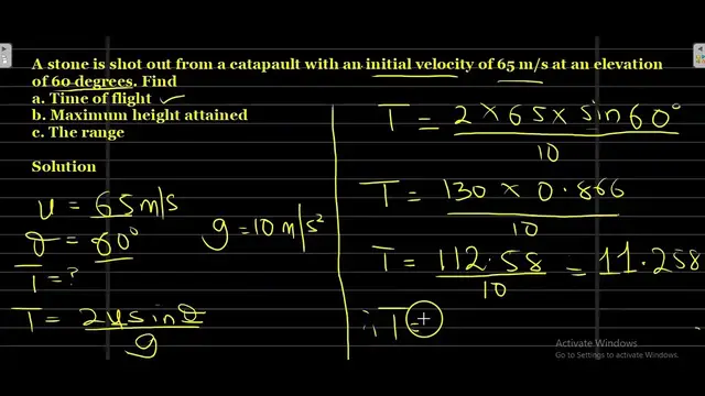 Video thumbnail for Problems of Projectile Motion | Mastering the Art of Projectile Motion Calculations