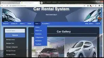 'Video thumbnail for Car Rental Management System Demo| Project in Asp.net C Sharp'
