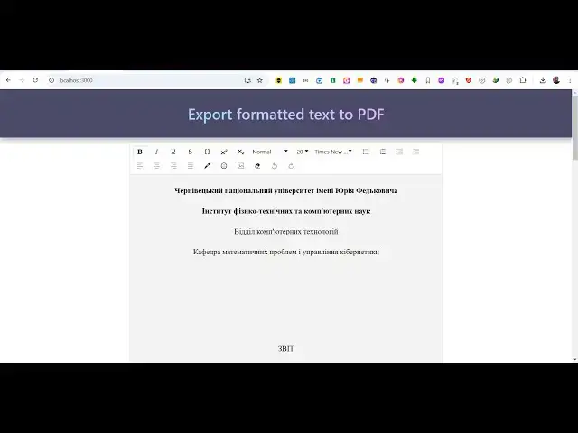 Video thumbnail for Build a React.js Ultimate PDF Editor Using Draft.js WYSIWYG Controls With Live Preview in Browser