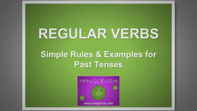 Video thumbnail for Regular Verbs: Simple Rules & Examples for Past Tenses