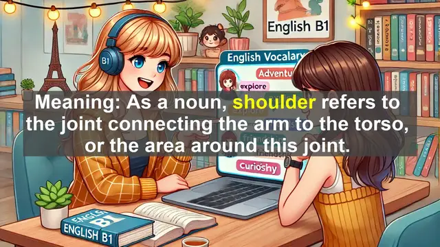 Video thumbnail for 2500 Must Know CEFR B1 Vocabulary - The Many Meanings of 'Shoulder': From Body Part to Metaphor