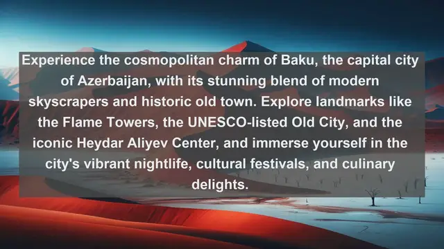 Video thumbnail for Discover the Beauty of Azerbaijan: Top 10 Most Beautiful Cities to Explore