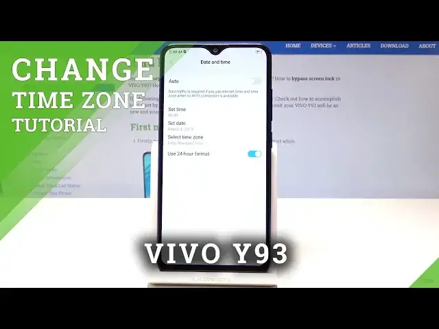 'Video thumbnail for Set Up Time Zone in VIVO Y93 - Date & Time Settings'