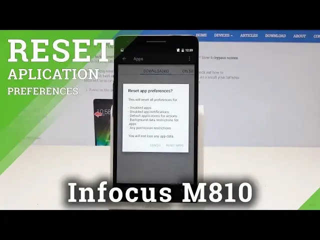 'Video thumbnail for How to Reset App Preferences in Infocus M810 - Default App Settings'