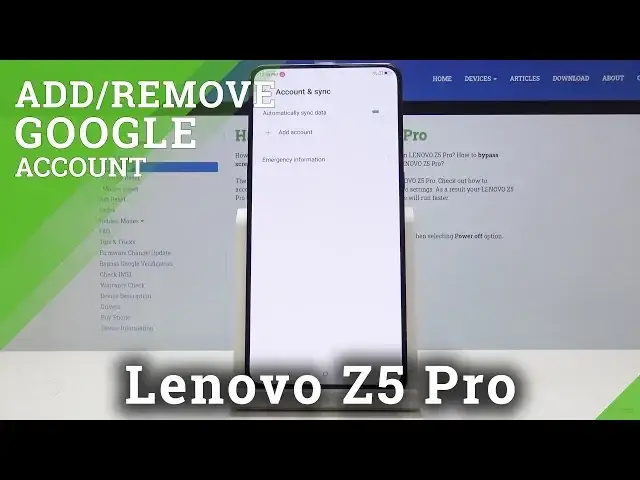 Video thumbnail for How to Erase Google User in LENOVO Z5 Pro - Add & Remove Google Account