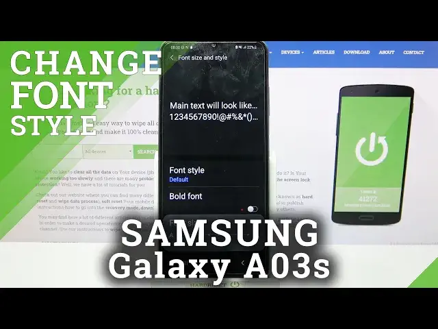 'Video thumbnail for How to Change Font Style on SAMSUNG Galaxy A03S – Set Up Font Style'