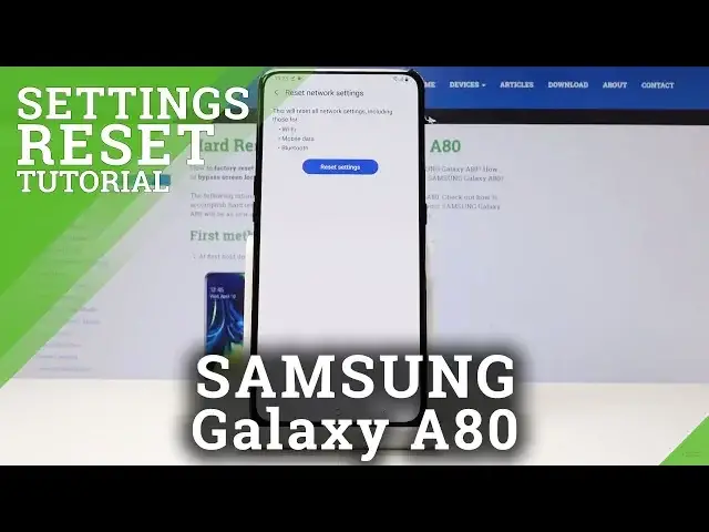 'Video thumbnail for How to Reset Network Settings in SAMSUNG Galaxy A80 - Default Network Configuration'