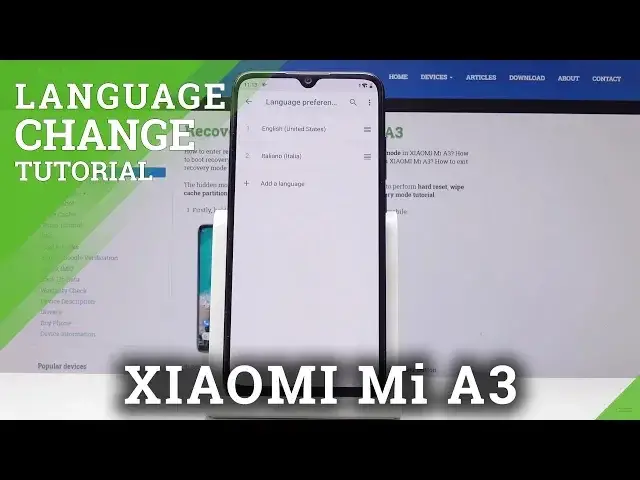 'Video thumbnail for How to Change Language in XIAOMI Mi A3 - Language Settings'