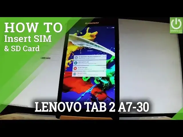 'Video thumbnail for How to Insert SIM & SD in LENOVO Tab 2 A7-30 - Instal SIM & SD Card'