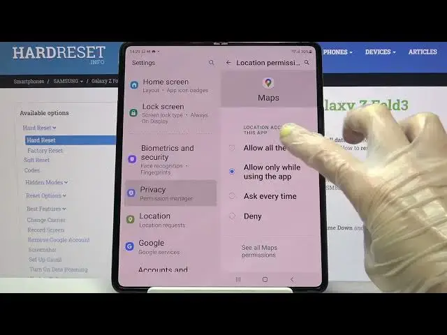 'Video thumbnail for How to Change App Permissions on SAMSUNG Galaxy Z Fold 3 – App Manager'