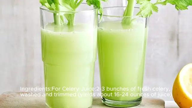 Video thumbnail for Celery juice recipe