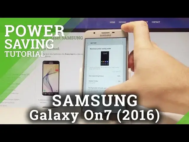 'Video thumbnail for How to Extand Battery Life in SAMSUNG Galaxy On7 (2016) |HardReset.info'