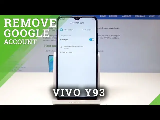'Video thumbnail for How to Delete Google User in VIVO Y93 - Remove Google Account'